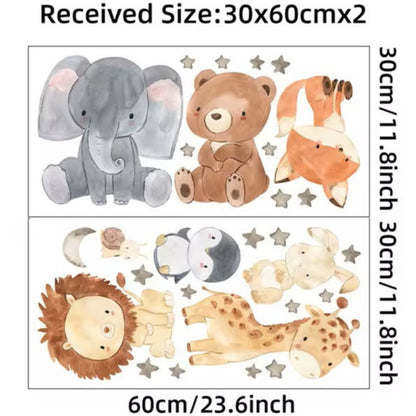 Cute baby animals decals