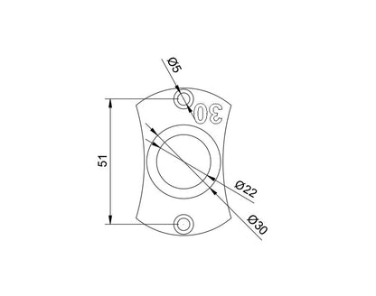 Einhell guide bush 30mm O/D