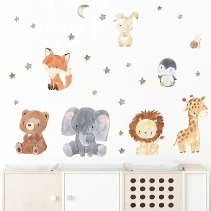 Cute baby animals decals