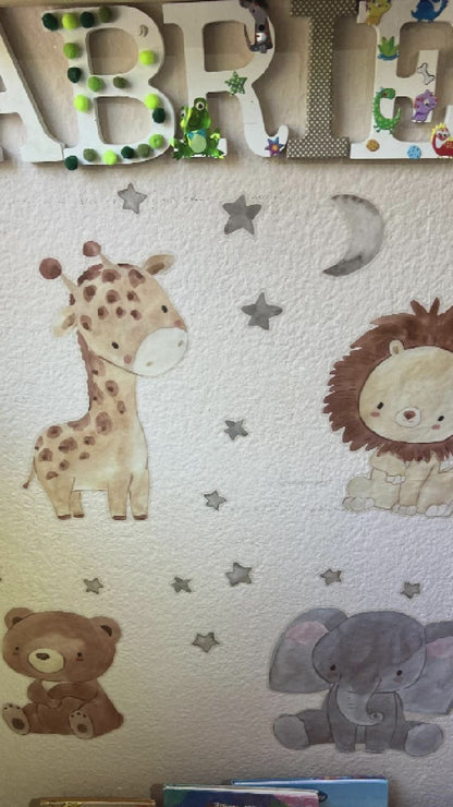 Cute baby animals decals